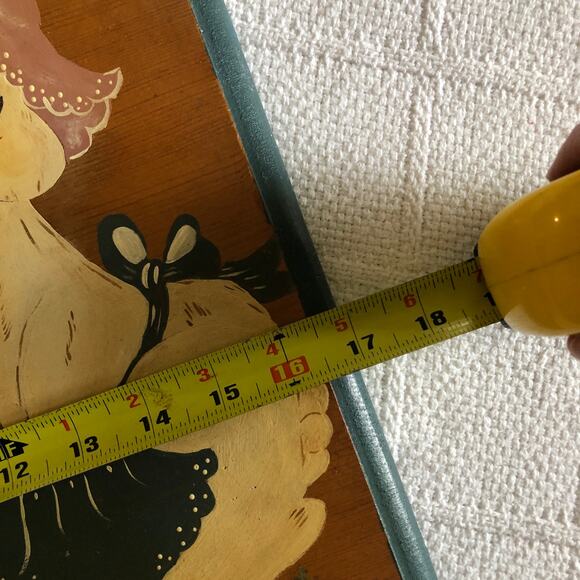 VTG Wooden Bunny Family Welcome Sign 17"x14.5" Hand Painted Cottage Farmhouse - Picture 11 of 12